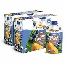 Photo 1 of  HAPPYTOT ORGANIC PEARS,BLUBERRIES & SPINACH 8 POUCHES-4 oz (PACK OF 2)
EXPIRES JAN 04 2023 