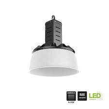 Photo 1 of 16 in. 750-Watt Equivalent Integrated LED Dimmable Black High Bay Light 5000K
