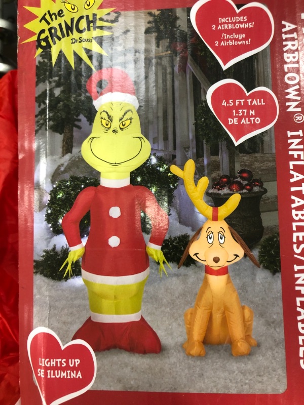 Photo 1 of Grinch & Max airblown inflatable 