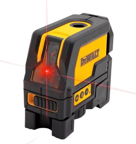 Photo 1 of DEWALT
165 ft. Red Self-Leveling Cross-Line and Plumb Spot Laser Level with (3) AAA Batteries & Case