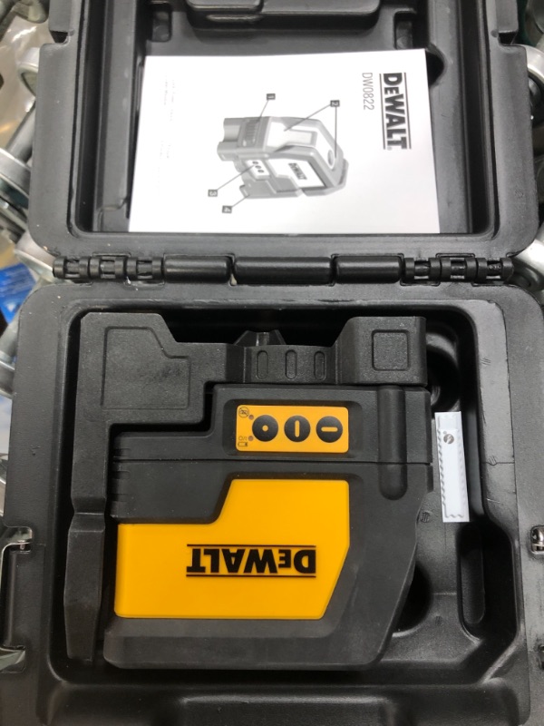 Photo 2 of DEWALT
165 ft. Red Self-Leveling Cross-Line and Plumb Spot Laser Level with (3) AAA Batteries & Case