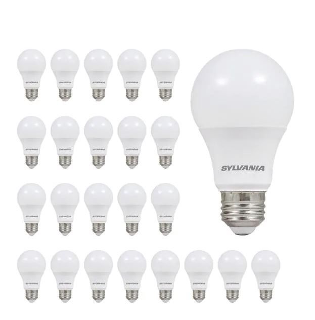 Photo 1 of Sylvania
8.5 Watt (60 Watt Equivalent) A19 LED Light Bulb in 2700K Soft White Color Temperature (24-Pack)