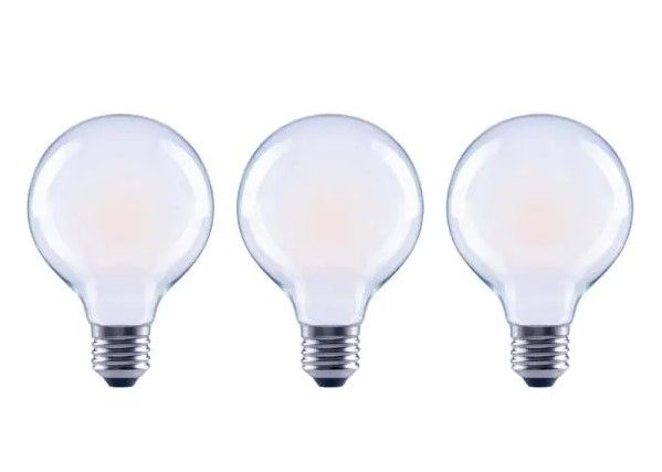 Photo 1 of .EcoSmart
40-Watt Equivalent G25 Globe Dimmable ENERGY STAR Frosted Glass Filament LED Vintage Edison Light Bulb Daylight (3-Pack)
2 PACK