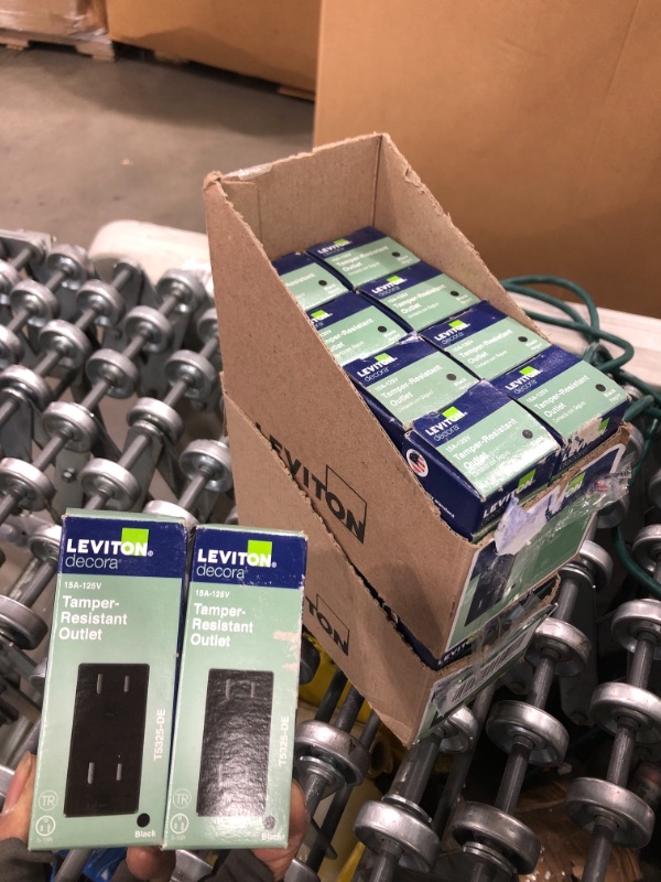 Photo 1 of Leviton
Decora 15 Amp Tamper Resistant Duplex Outlet, Black
18 PACK