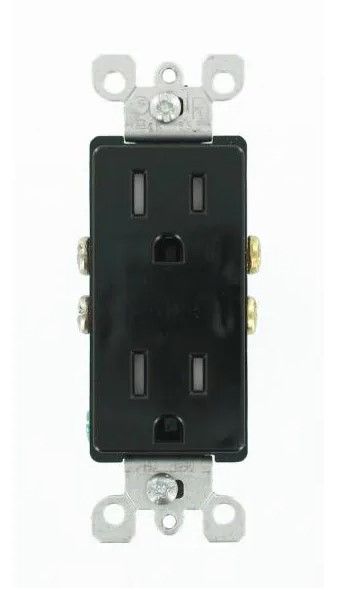 Photo 1 of Leviton
Decora 15 Amp Tamper Resistant Duplex Outlet, Black
18 PACK