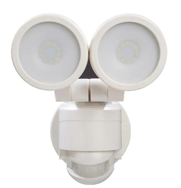 Photo 1 of Defiant
180° White Motion Activated Outdoor Integrated LED Twin Head Flood Light