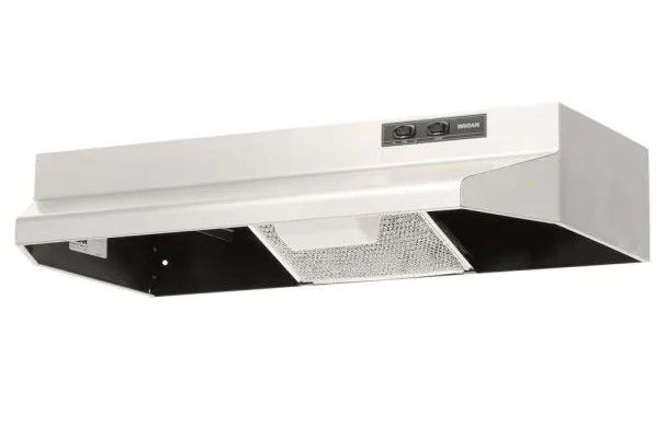 Photo 1 of Broan-NuTone
40000 Series 30 in. 210 Max Blower CFM Ducted Under-Cabinet Range Hood with Light in Stainless Steel