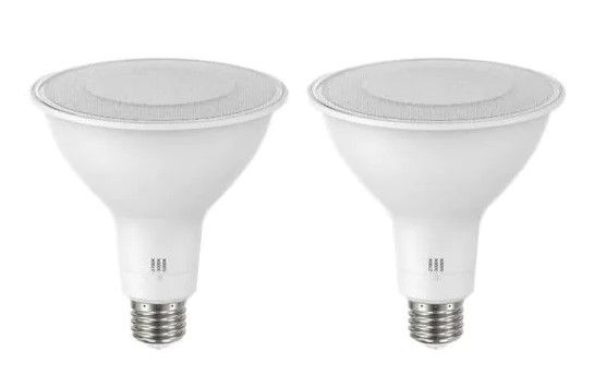 Photo 1 of EcoSmart
150-Watt Equivalent PAR38 Dimmable ENERGY STAR CEC LED Light Bulb Selectable CCT (2700K-3000K-5000K) (2-Pack)