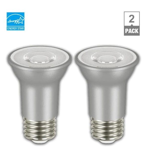 Photo 1 of EcoSmart
60-Watt Equivalent PAR16 Dimmable Flood LED Light Bulb in Bright White (2-Pack)
2 PACK