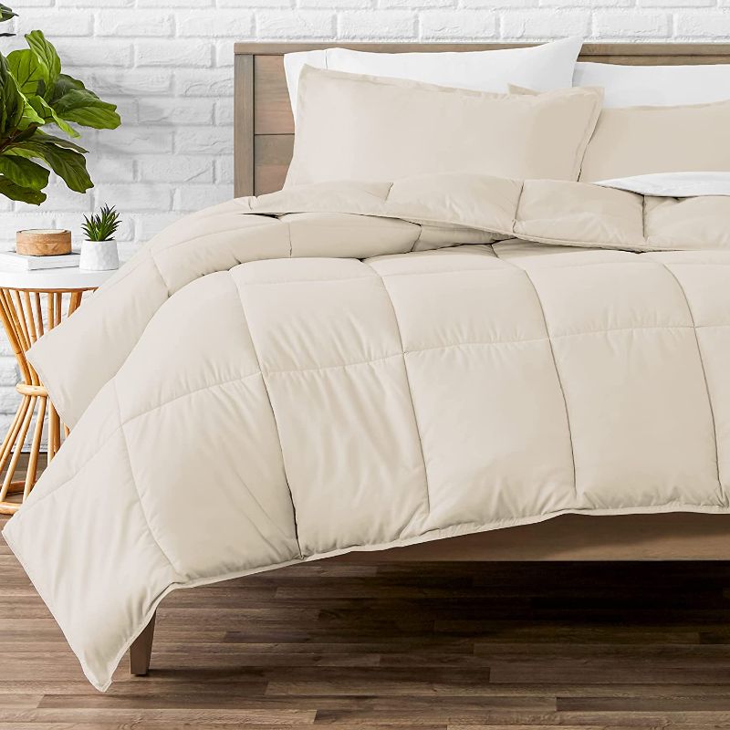 Photo 1 of Bare Home Comforter Set - Queen Size - Goose Down Alternative - Ultra-Soft - Premium 1800 Series - All Season Warmth (Queen, Sand)
AS IS USED