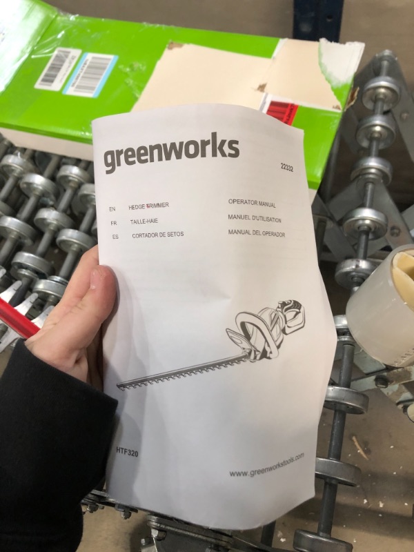 Photo 1 of Greenworks G-Max 40V 24 inch Cordless Hedge Trimmer, 22332
AS IS USED