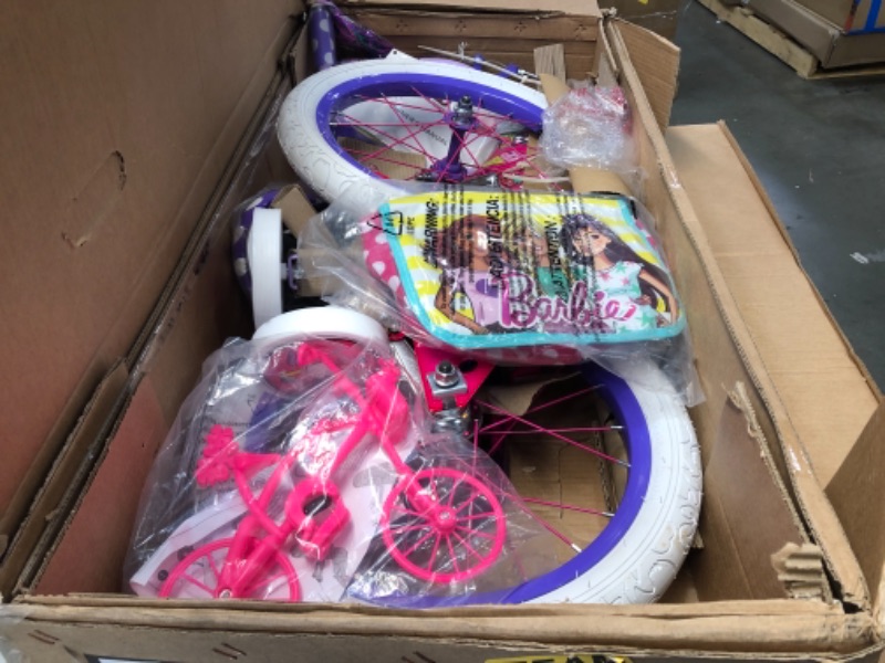 Photo 2 of Dynacraft Barbie Kids Bike Girls 16" Inch with Training Wheels
