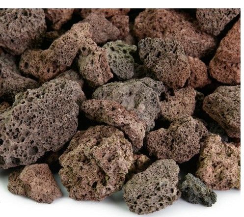 Photo 1 of 10 lbs. Red Lava Rock 3/4 in.
