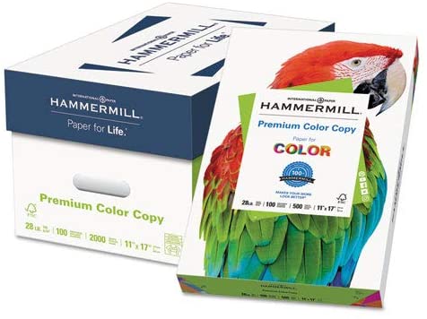 Photo 1 of Hammermill Color Copy Paper,28 lb.,11"x17",100 GE/114 ISO,500/RM,WE
