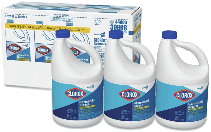 Photo 1 of Clorox 30966CT Concentrated Germicidal Bleach Regular, 121 Fl Oz (Pack of 3)
