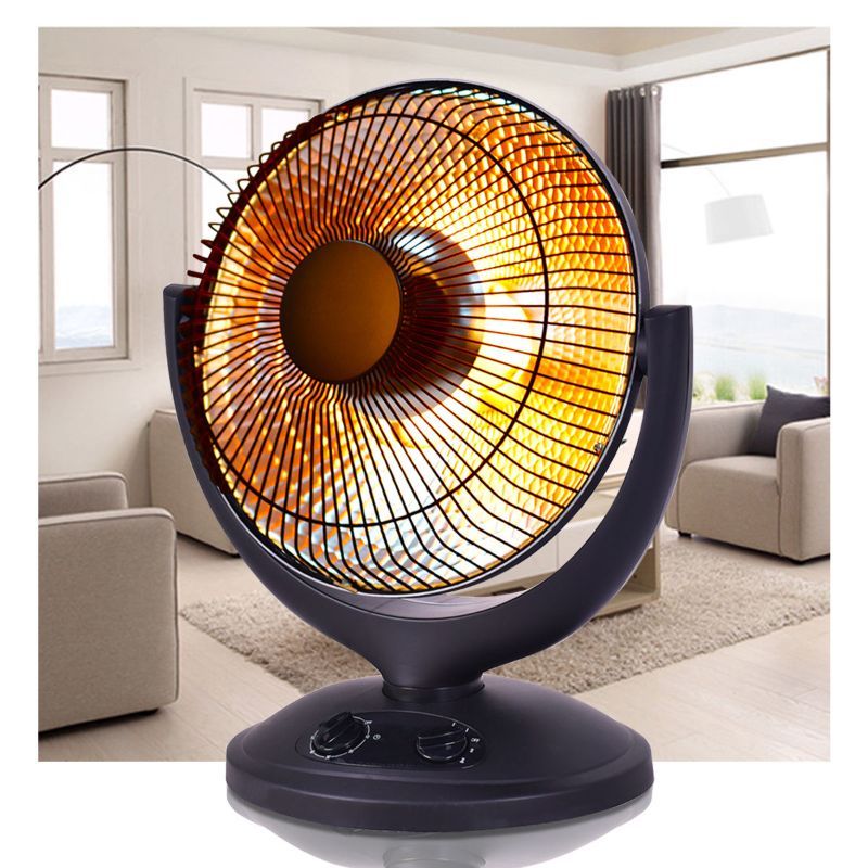 Photo 1 of  Oscillating Parabolic Dish Radiant Electric Portable Space Heater , Black
