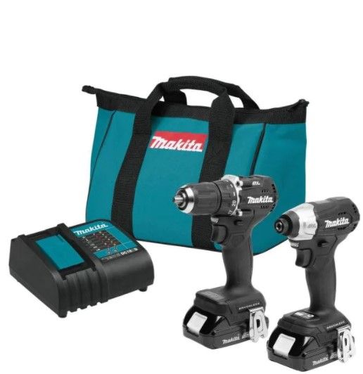 Photo 1 of Makita 18-Volt LXT Lithium-Ion Sub-Compact Brushless Cordless 2-piece Combo Kit (Driver-Drill/Impact Driver) 1.5Ah