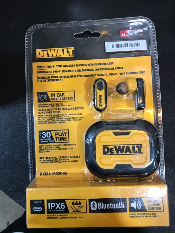 Photo 3 of DEWALT DW Wireless Earpods with Charging Case