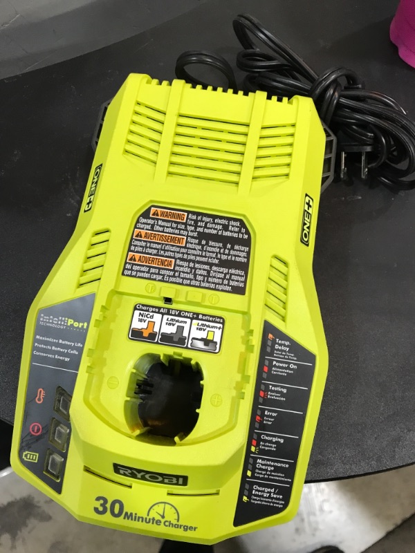 Photo 3 of RYOBI ONE+ 18V HIGH PERFORMANCE Lithium-Ion 4.0 Ah Battery and Charger Starter Kit