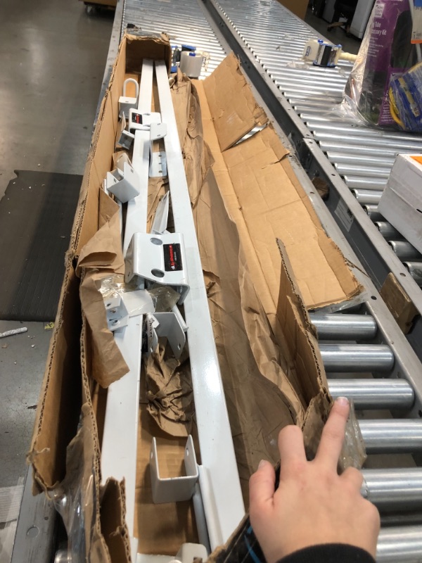 Photo 1 of PARTS ONLY**
AA-Racks Rain-Gutter Roof Rack Heavy-Duty Adjustable Steel High Roof Rack Matte White
