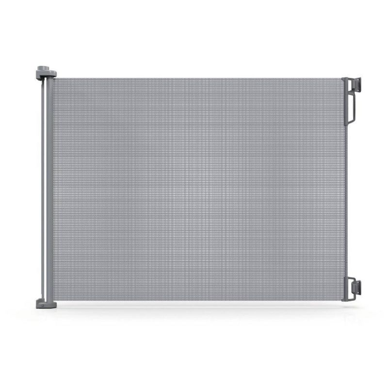 Photo 1 of Perma Child Safety 41 in. H Extra Tall and Extra Wide Outdoor Retractable Gate, Gray
