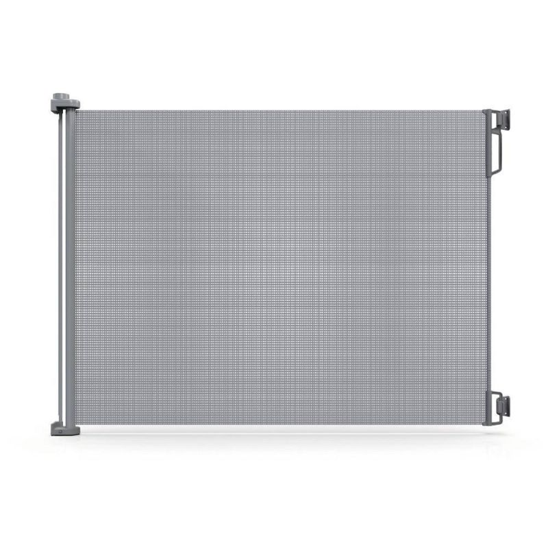 Photo 1 of Perma Child Safety 41 in. H Extra Tall and Extra Wide Outdoor Retractable Gate, Gray
