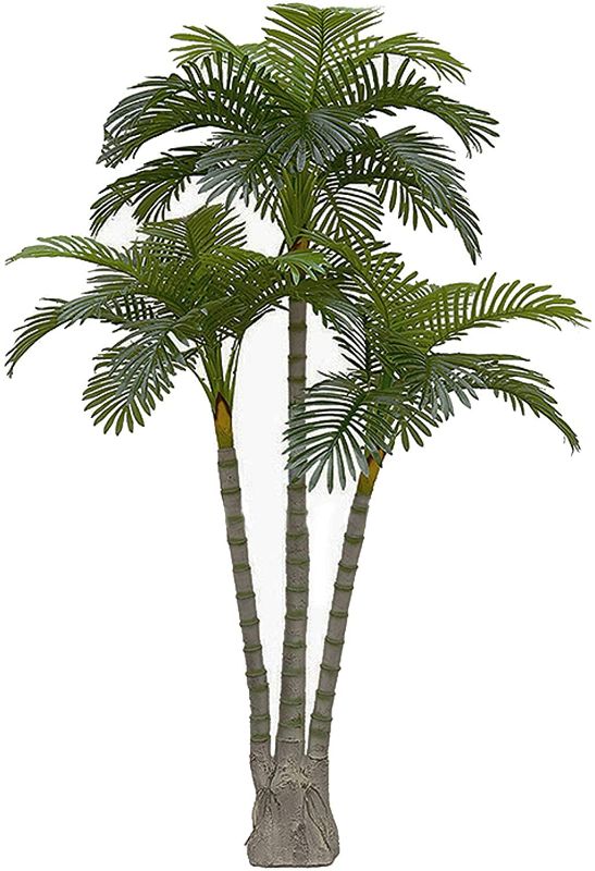 Photo 1 of AMERIQUE Gorgeous 6.3 Feet Standable Triple Trunk Artificial Palm Tree, Real Touch Technology, with UV Protection