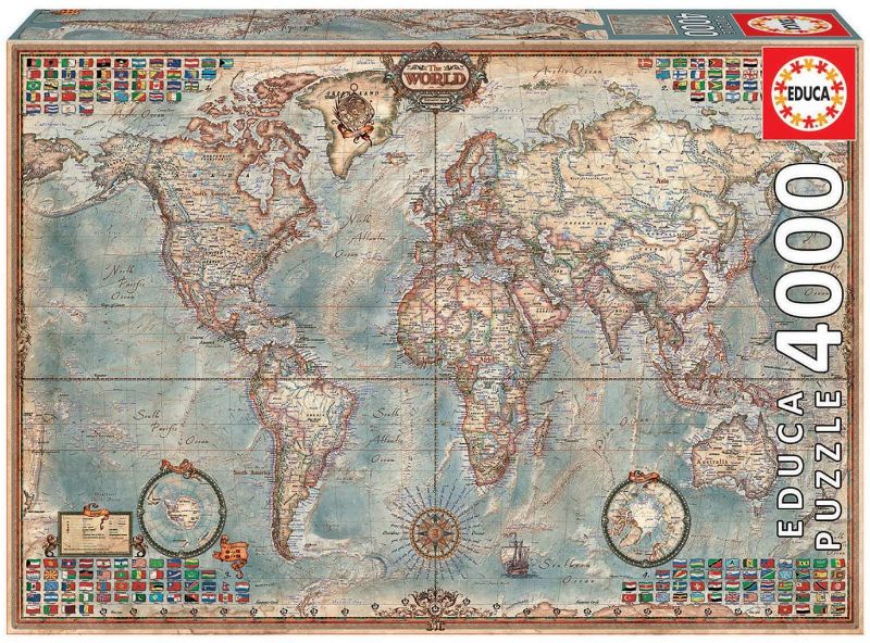 Photo 1 of 4,000 Piece Puzzle - The World Map
