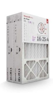 Photo 1 of 16 x 25 x 4 Pleated Air Filter FPR 8 (2-Pack)
