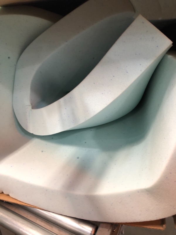 Photo 2 of  Gel Swirl Memory Foam Mattress Topper Made in USA 3-Inch (Twin)
