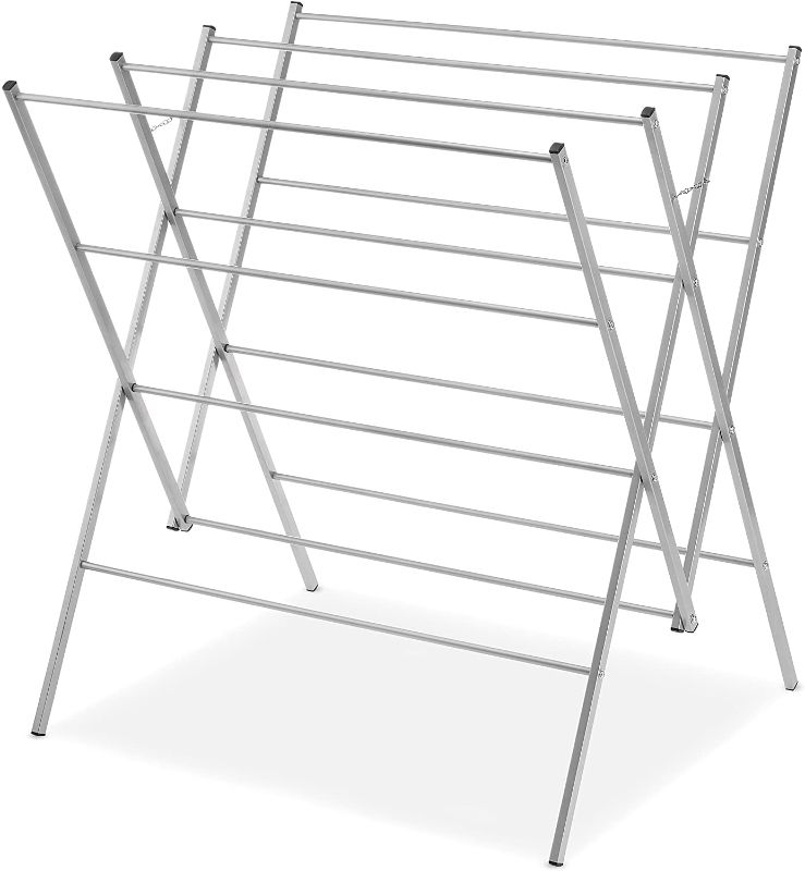 Photo 1 of  Oversized Drying Rack, Silver
