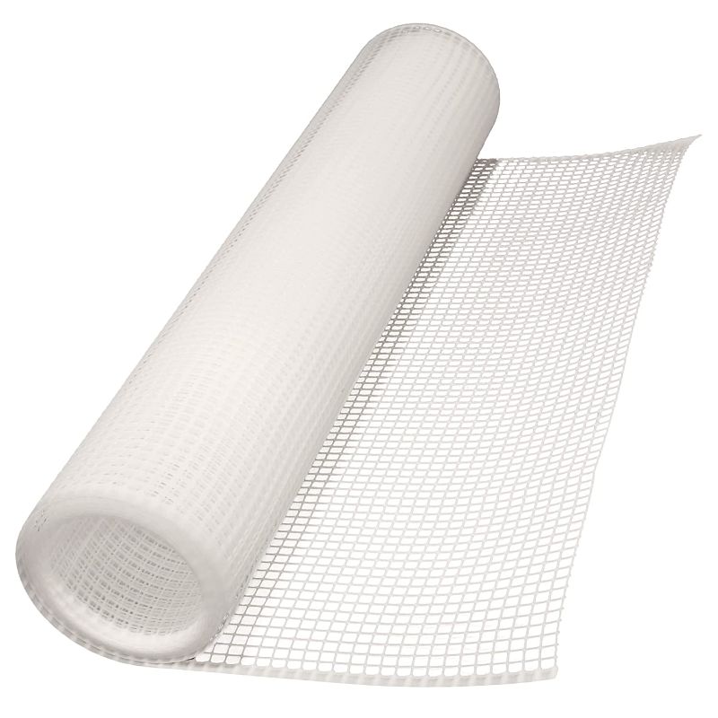 Photo 1 of Cardinal Gates Heavy-Duty Outdoor Deck Netting, Translucent white , 15'

