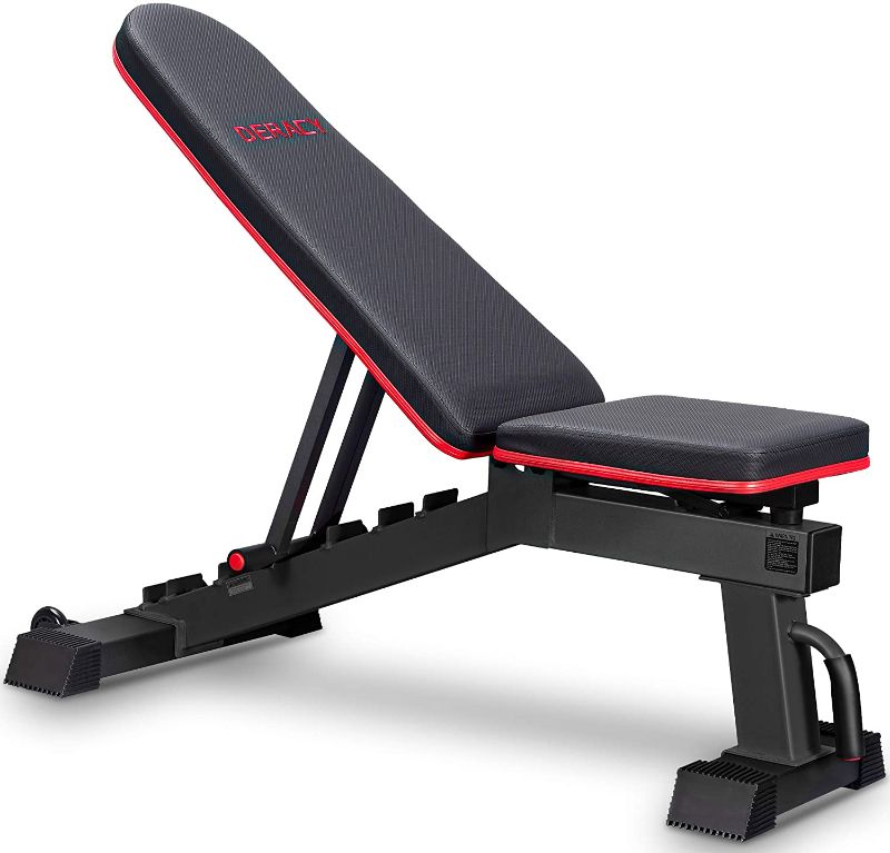 Photo 1 of **MAY BE MISSING COMPONENTS** PICTURE FOR REFERENCE ONLY**
 Adjustable Weight Bench for Full Body Workout, Incline and Decline Weight Bench for Indoor Workout, Home Gym
