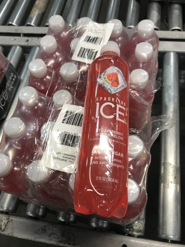 Photo 2 of Sparkling IceÂ® Naturally Flavored Sparkling Water, Strawberry Watermelon 17 Fl Oz, (Pack of 12) - 2 Boxes 
Expires: 02/13/2022
