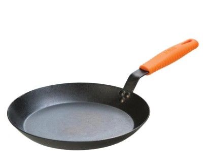 Photo 1 of 12 in. Carbon Steel Skillet in Black with Comfort Grip Handle
