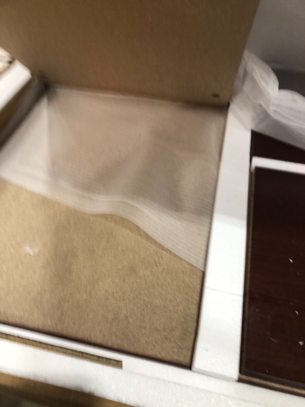 Photo 1 of **incomplete**Bush Furniture Cabot L Shaped Computer Desk, 60W, Modern Walnut
box 2 of 2