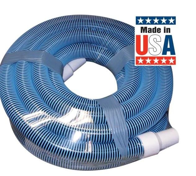 Photo 1 of 1-1/2 in. x 30 ft. Heavy Duty In-Ground Pool Vacuum Hose with Swivel Cuff
