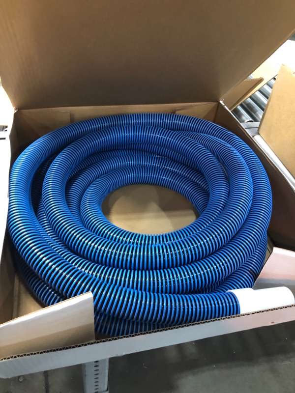 Photo 2 of 1-1/2 in. x 30 ft. Heavy Duty In-Ground Pool Vacuum Hose with Swivel Cuff
