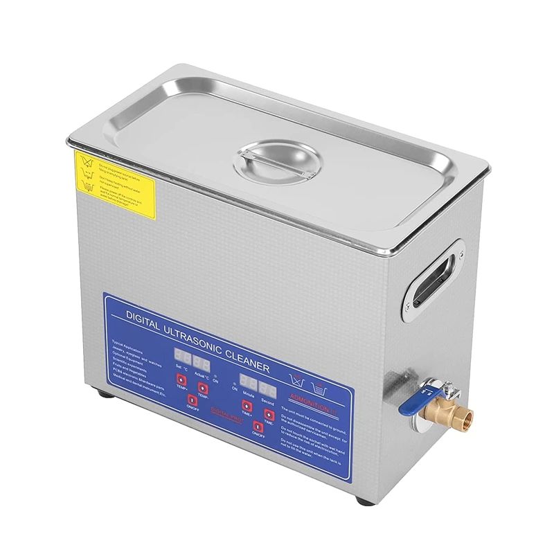 Photo 1 of 10L Digital Ultrasonic Cleaner Stainless Steel Cleaning Machine with Drain Valve and Basket JPS-40A
