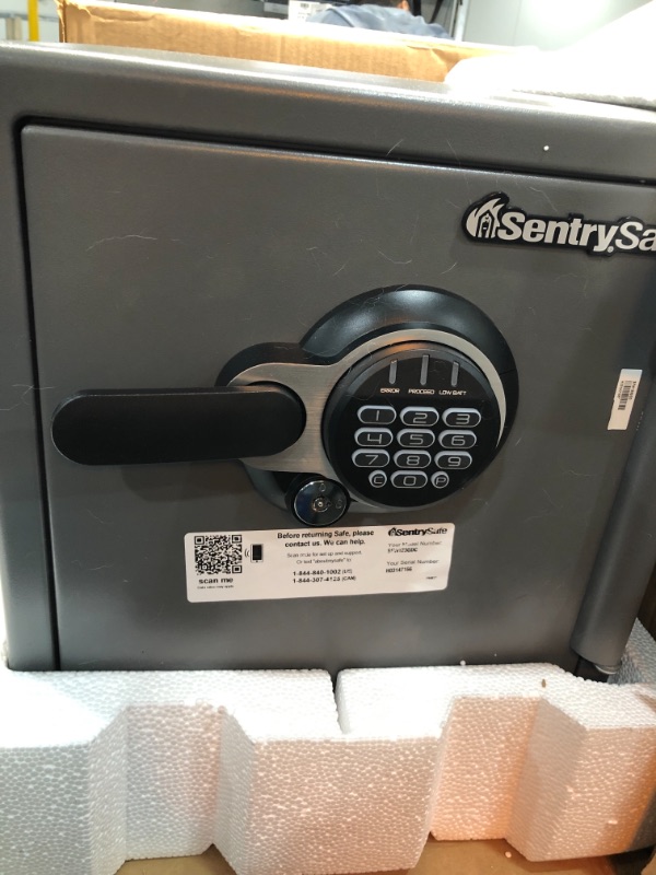 Photo 2 of Sentry Fire-Safe Electronic Lock Business Safes, Grey