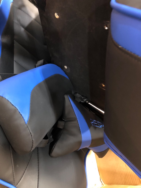 Photo 4 of Respawn RSP-110 Racing Style Gaming, Reclining Ergonomic Chair with Footrest, Blue