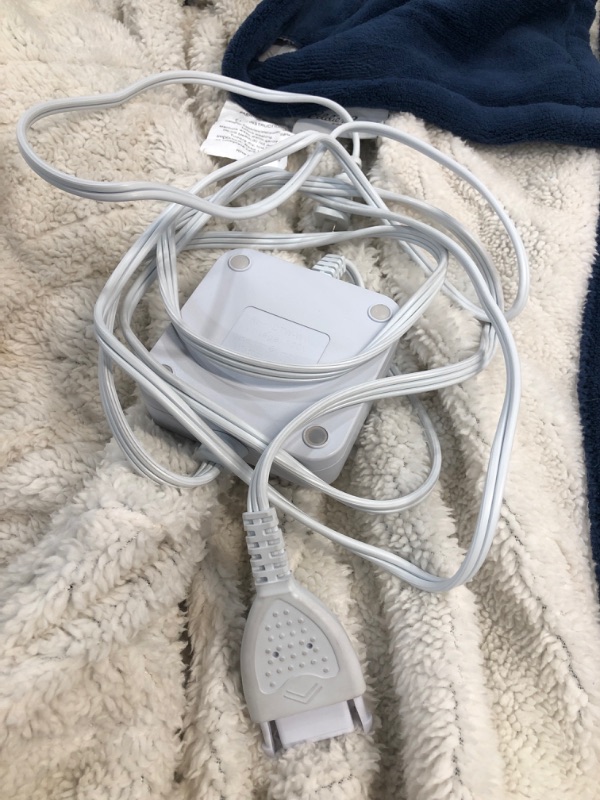 Photo 3 of Eddie Bauer | Smart Heated Electric Throw Blanket - Reversible Sherpa - Hands Free Control -Wi-Fi Only (2.4GHz) - Compatible with Alexa, Google, iOS, Android - Indigo