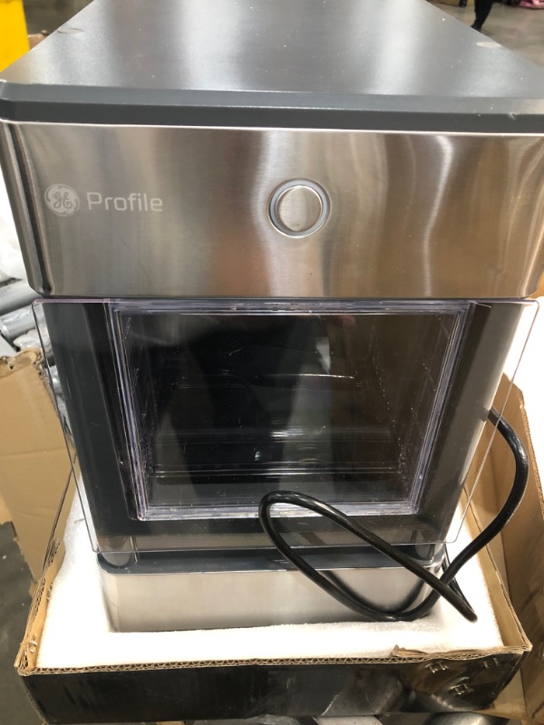 Photo 2 of GE Profile Opal | Countertop Nugget Ice Maker | Portable Ice Machine Complete with Bluetooth Connectivity | Smart Home Kitchen Essentials | Stainless Steel Finish | Up to 24 lbs. of Ice Per Day