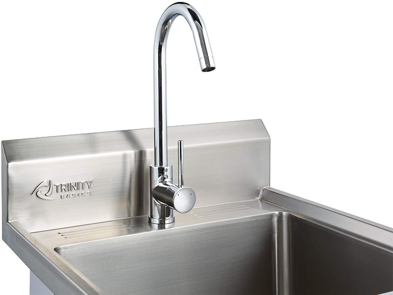 Photo 1 of TRINITY THA-0307 Basics Stainless Steel w/Faucet Utility Sink
