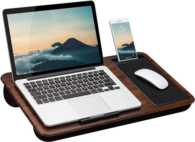 Photo 1 of Lapgear Home Office Lap Desk - Espresso Woodgrain, Brown