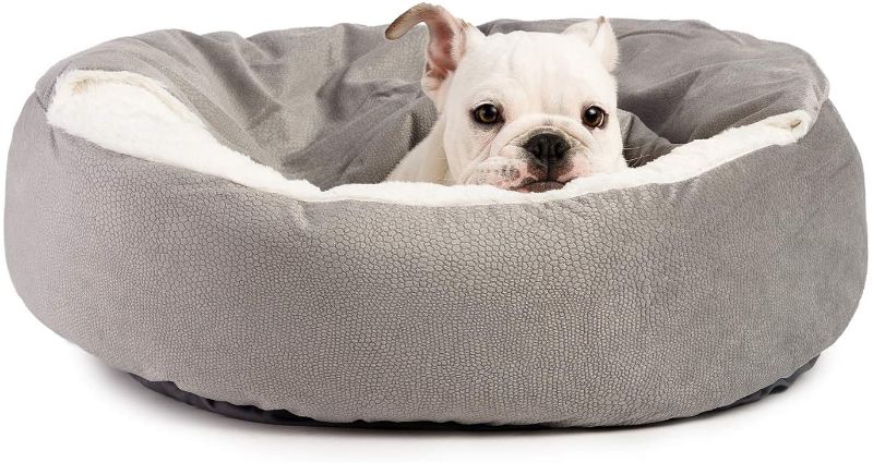 Photo 1 of Cuddler Luxury Orthopedic Dog and Cat Bed with Hooded Blanket for Warmth and Security