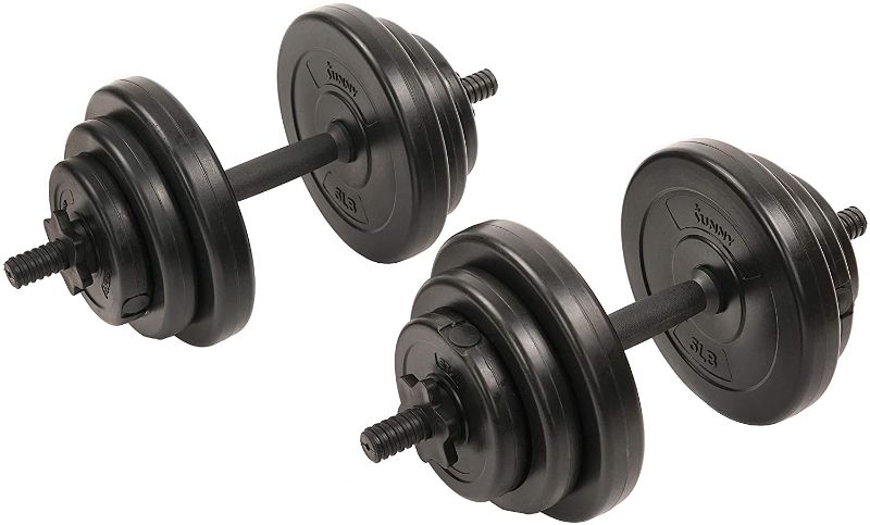 Photo 1 of Sunny Health and Fitness Exercise Vinyl 40 Lb Dumbbell Set Hand Weights for Strength Training