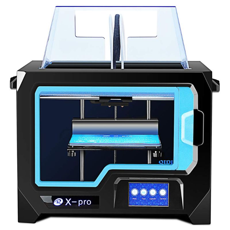 Photo 1 of QIDI TECH 3D Printer, X-Pro 3D Printer with WiFi Function, Dual Extruder, High Precision Double Color Printing with ABS,PLA,TPU Filament,9.1x5.9x5.9 Inch
