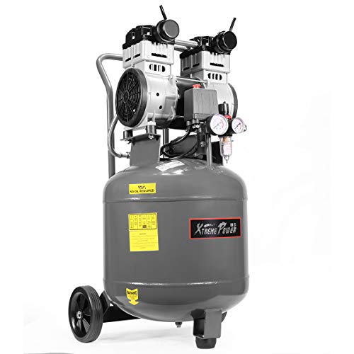 Photo 1 of parts only
XtremepowerUS Pro-Series 1.5 Hptra Quiet & Oil-Free Air Compressor Powerful Vertical Tank 13 Gallons W/Air Regulator gauges and other parts have major damage.
