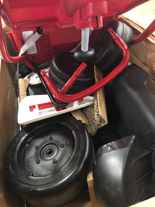 Photo 2 of ***MISSING HARDWARE and COMPONENTS *** Radio Flyer Ultimate Go-Kart, 24 Volt Outdoor Ride On Toy | Ages 3-8 | 940Z Model , Red
